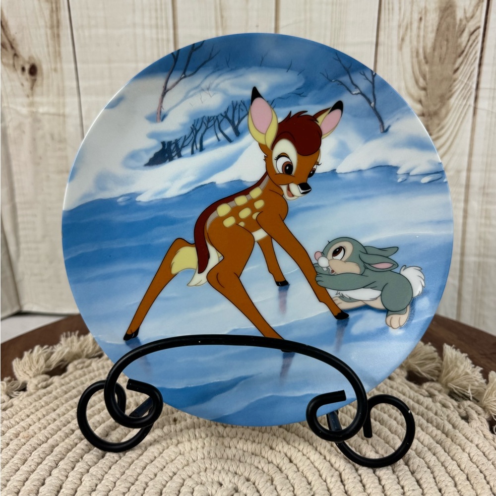 Knowles collector’s plate “Bambi’s Skating Lesson “ 1992.